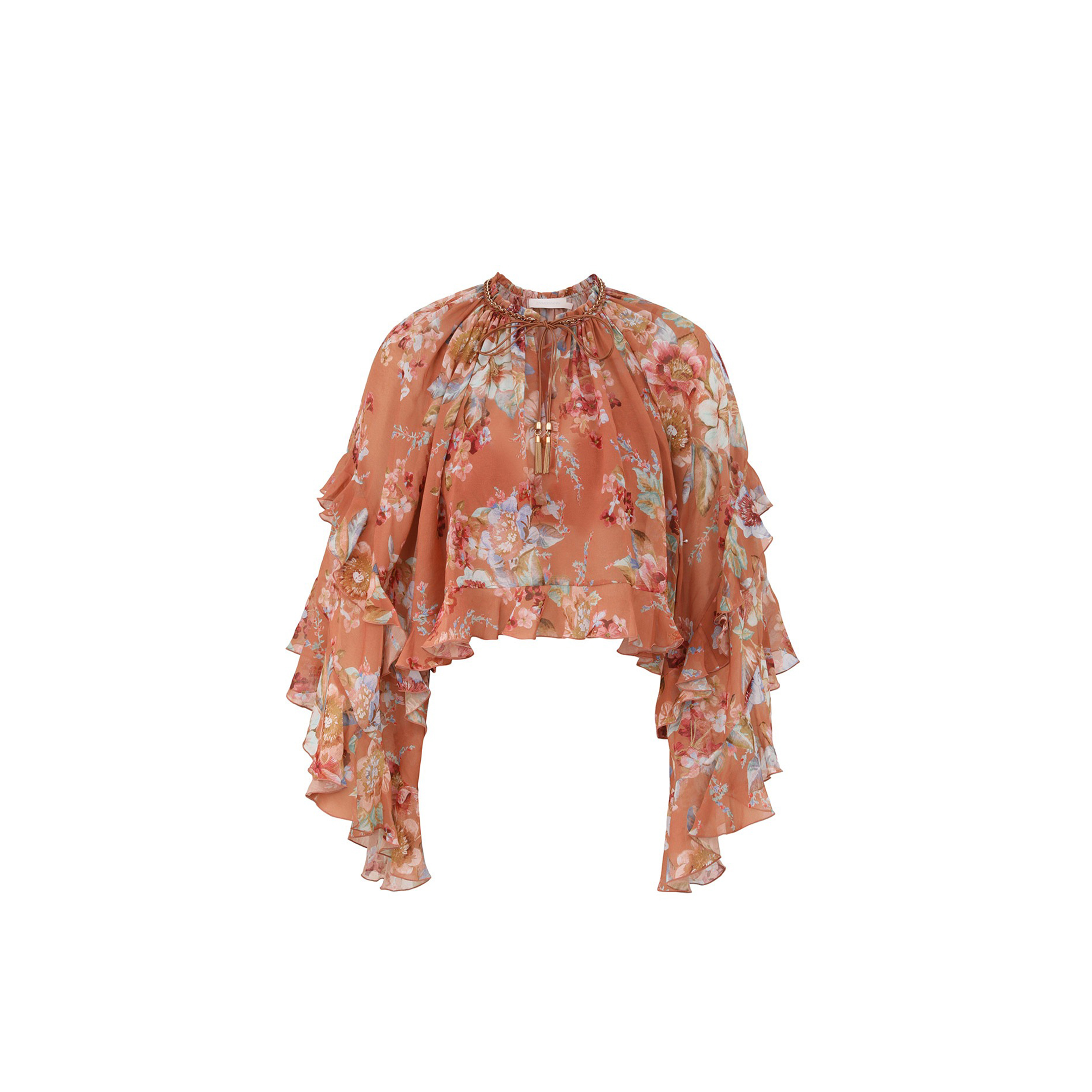 ZIMMERMANN AWAKEN RUFFLE BLOUSE 5689TRS261